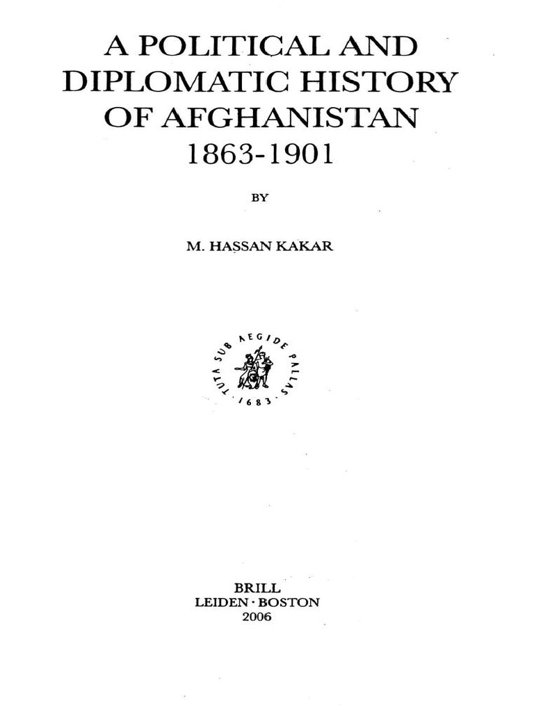A Political and Diplomatic History of Afghanistan PDF