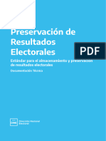 Estándar para El Almacenamiento y Preservación de Resultados Electorales