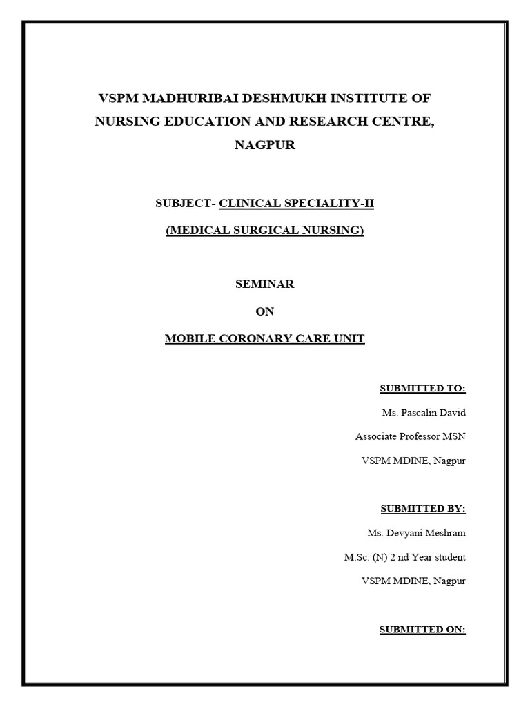 MCCU | PDF