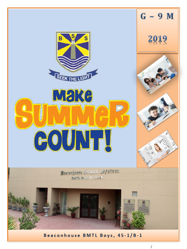 Beaconhouse Summer Pack PDF Velocity Acceleration