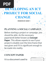 Developing An Ict Project For Social Change Group 1