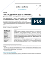 Array CGH Como Primera Opción en El Diagnóstico Genético: 1.000 Casos y Análisis de Coste-Beneficio