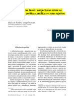 Alfabetização no Brasil conjecturas sobre as relações entre políticas públicas e seus sujeitos privados Maria Mortatti