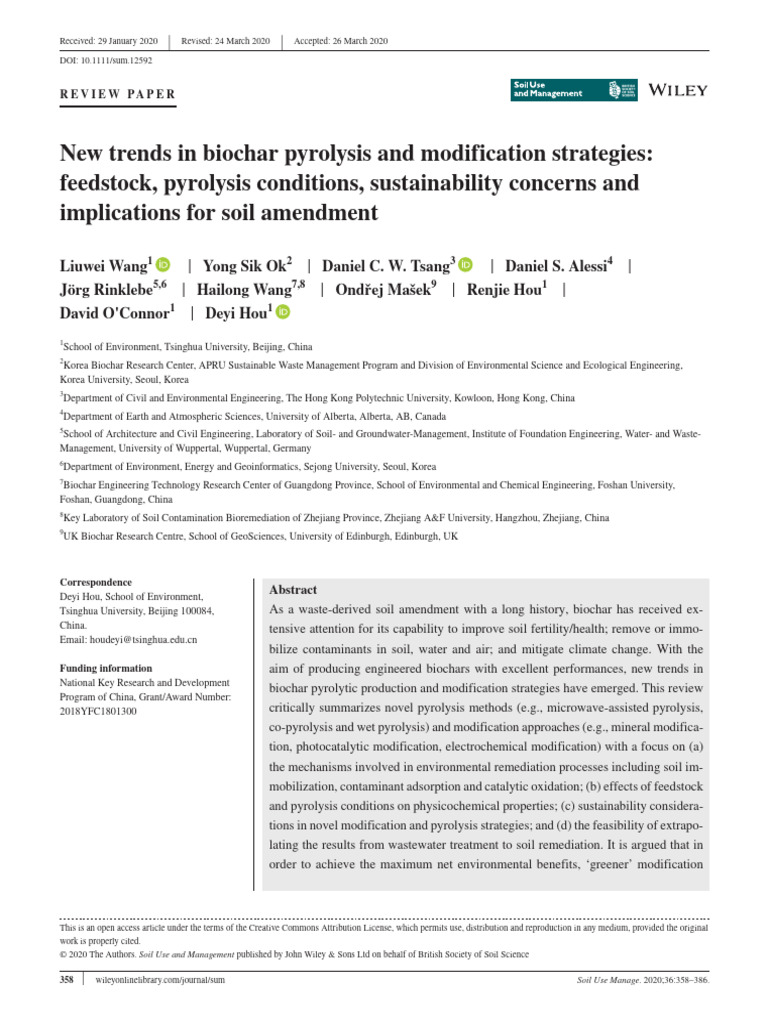 soil-use-and-management-2020-wang-new-trends-in-biochar-pyrolysis
