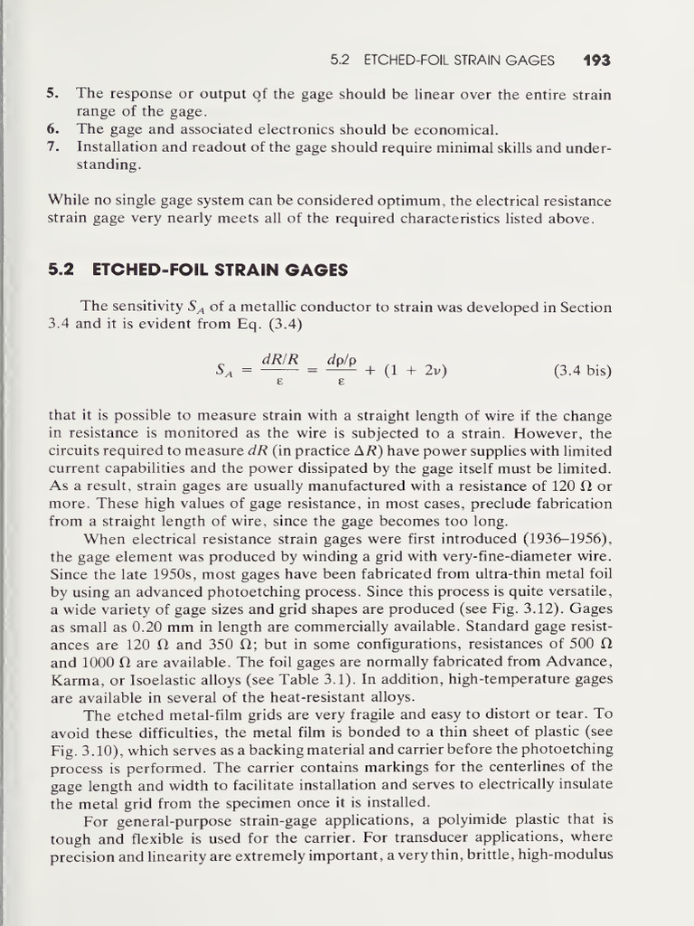 Instrumentation for Engineering Measurements Ch5 PDF Resistor