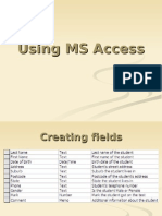 4 Using MS Access