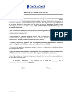 Confidentiality Agreement: DPMC-BP 2017