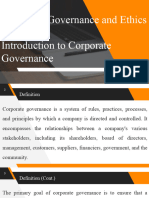 Chapter 1 Introduction of Corporate Governance