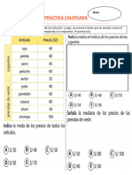 Práctica Calificada Medidas de Tendencia Central