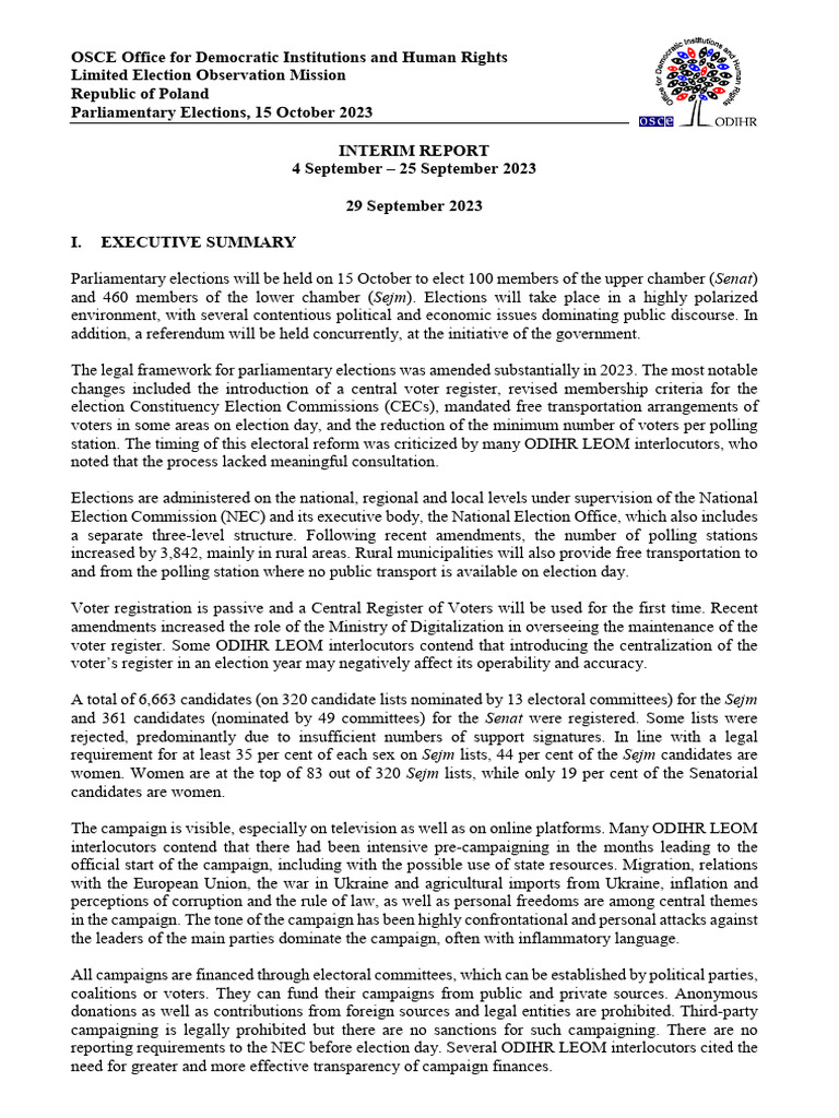 OSCE 2023 Report | PDF