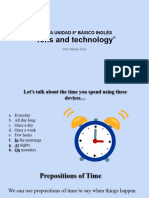 8º BÁSICO PPT Nº1 UNIT 5 - Tens and Technology