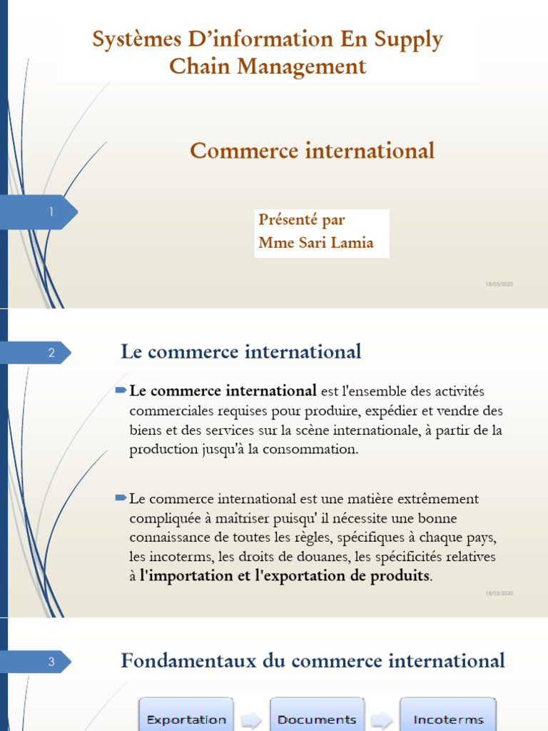 Documents essentiels du commerce international | PDF | Lettre de crédit ...