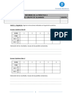 2021 Pràctica 2 - INFORME - Palancas y Reacciones en Vigas