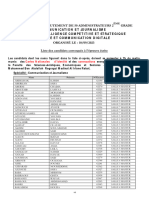 List Convoques Concours 50 Adm Comm