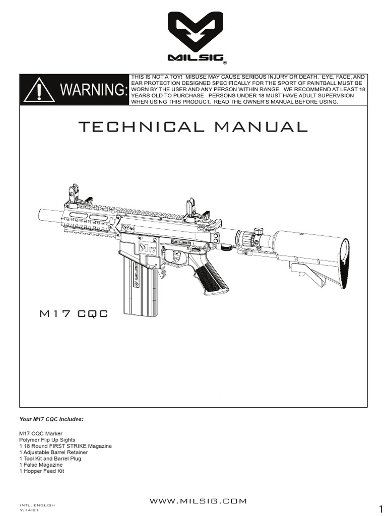 M17 CQC Manual PDF Hazards Components