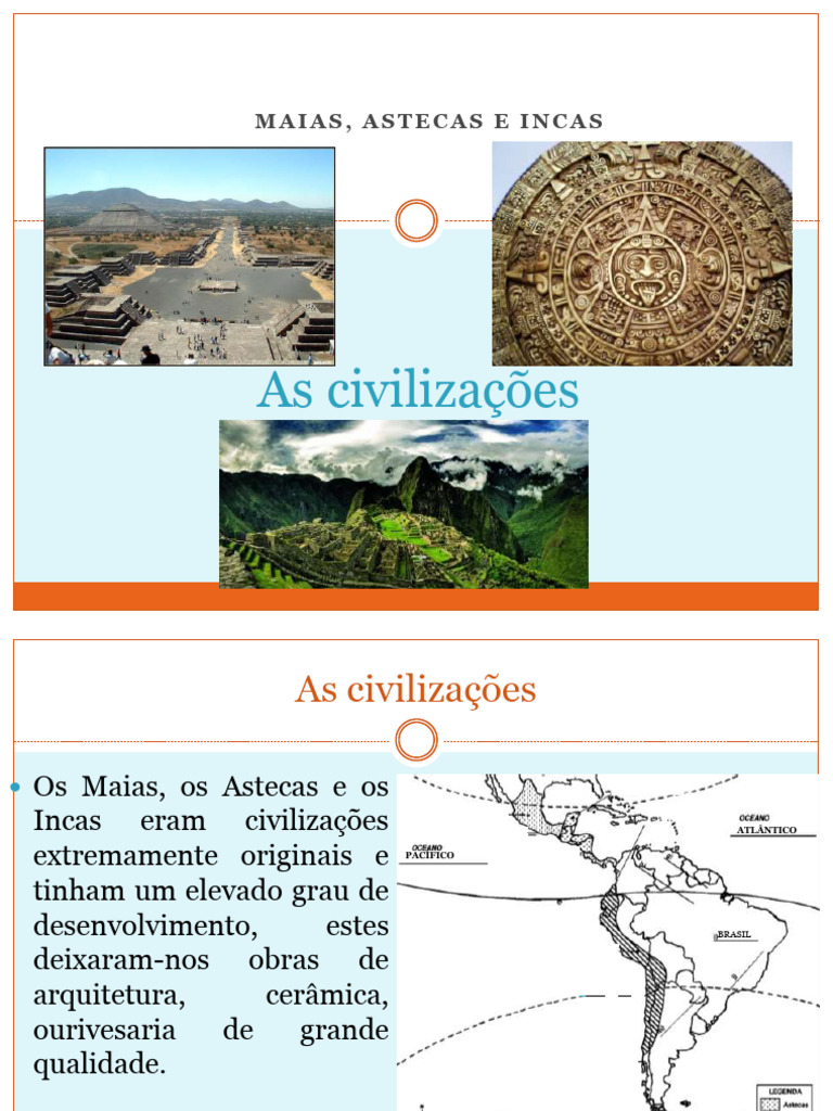 Civilizações Maia, Asteca e Inca | PDF | Império Inca | Civilização Maia