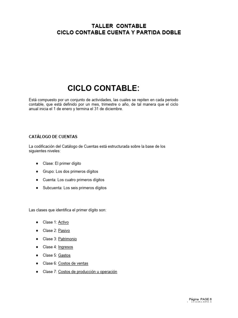 Ciclo Contable y Partida Doble | PDF | Contabilidad | Tarjeta de débito
