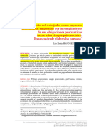 El suicidio del trabajador como supuesto imputable al empleador por incumplimiento de sus obligaciones postventivas frente a los riesgos psicosociales. Examen desde el derecho peruano - Luis Martin Bravo Senmache