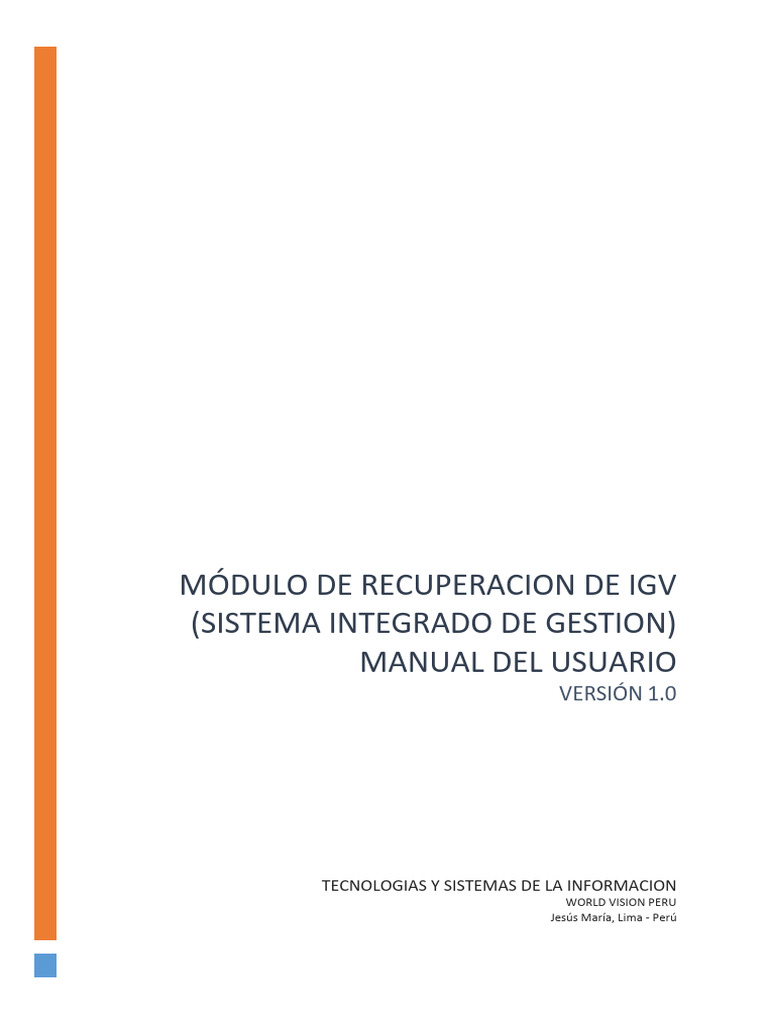 Manual de Usuario IGV | PDF | Ventana (informática) | Internet