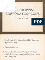 THE PHILIPPINE CORPORATION CODE
