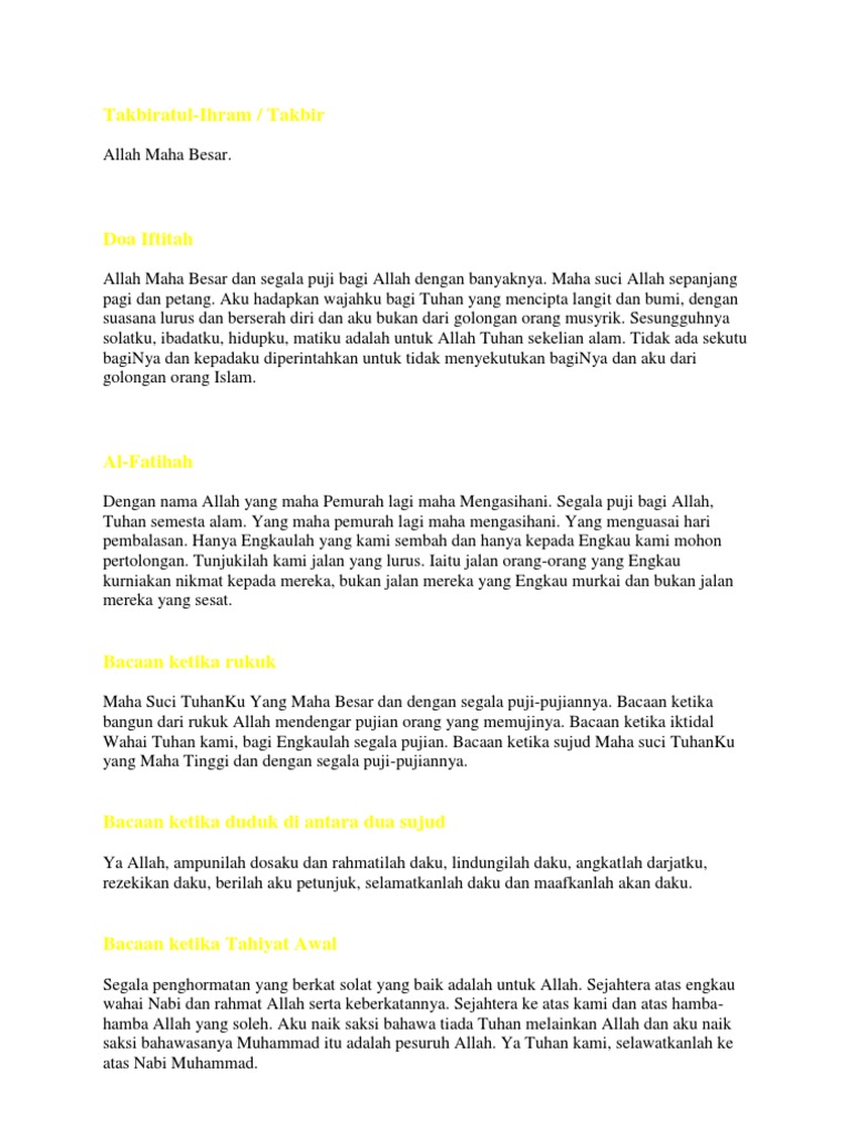 Takbiratul Ihram Takbir