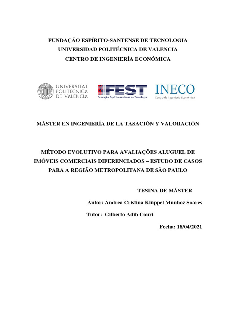 Tesina Andrea Klüppel PDF