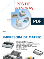 Tipos de Impresoras