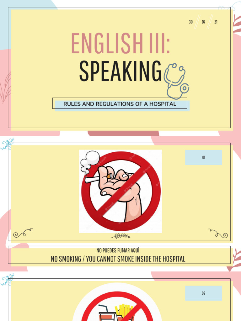 Rules and Regulations of A Hospital PDF