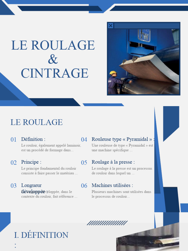 Le Roulage & Cintrage | PDF