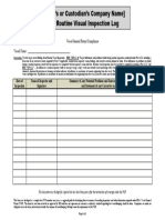 6 VGP Routine Visual Inspection Log