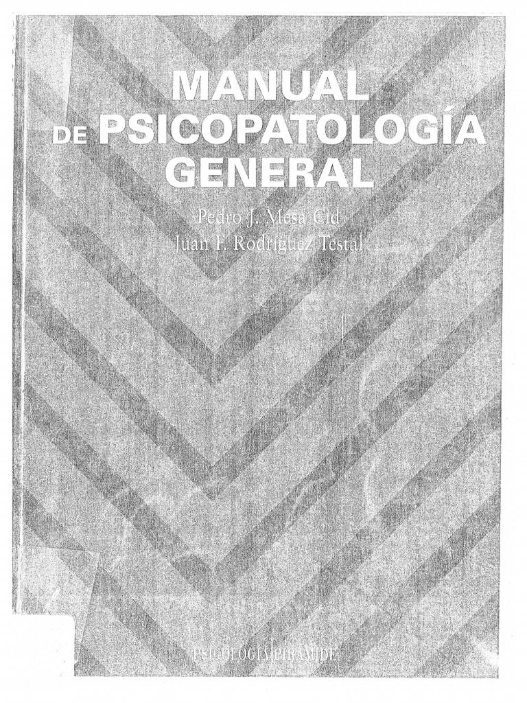 Manual de Psicopatologia Mesa | PDF