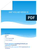 Imp Vocab Week Vi