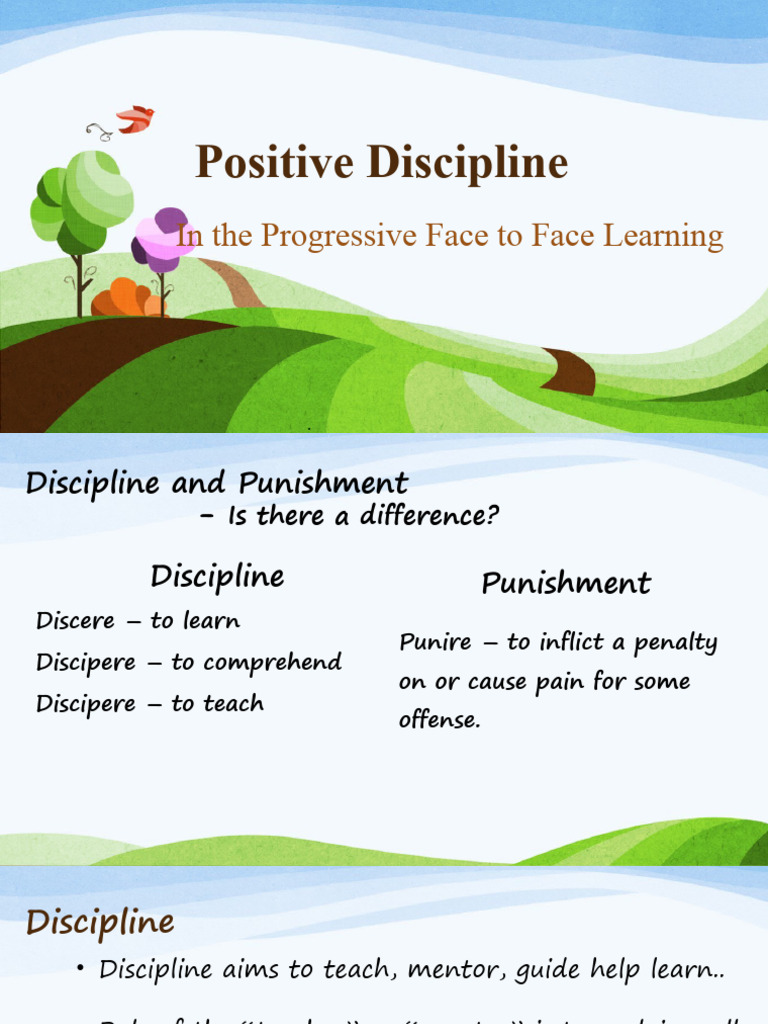 Positive Discipline in Education Strategies | PDF | Career & Growth