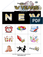 New Year Bingo Cards