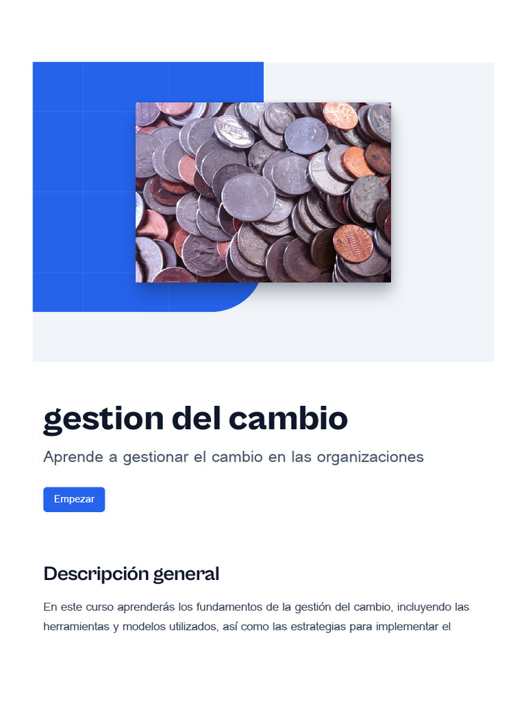 Gestion Del Cambio | PDF | Gestión del cambio | Planificación