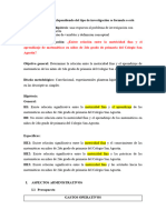 Hipótesis y Variables