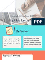 Opinion Essay Writing