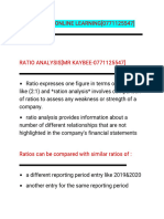 Accounting Ratios (MR Kaybee)