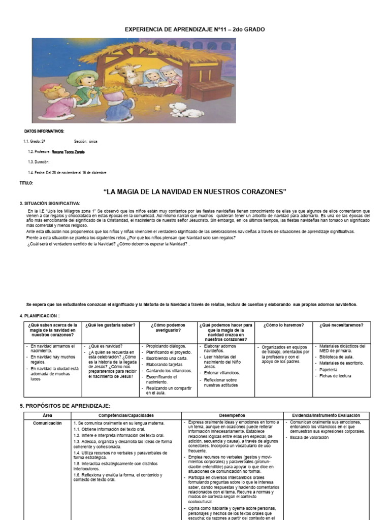 Proyecto "La Magia de la Navidad" | PDF | Navidad | Evaluación