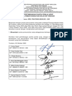 Surat Pertimbangan Panitia Penilai Arsip Lapas Tondano