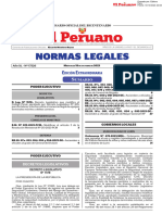 Normas Legales: Dición Xtraordinaria