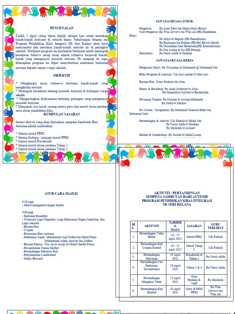 Buku Program Hari Autism 2022 | PDF