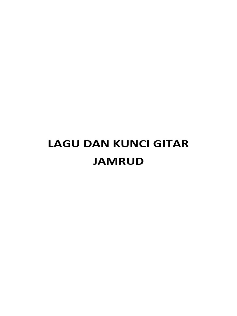 Kunci Gitar Lagu Jamrud Lengkap | PDF | Griya & Taman | Seni