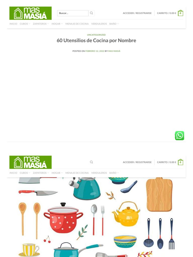 Carrito Auxiliar Cocina Blanco Madera Estrecho - Mas Masiá