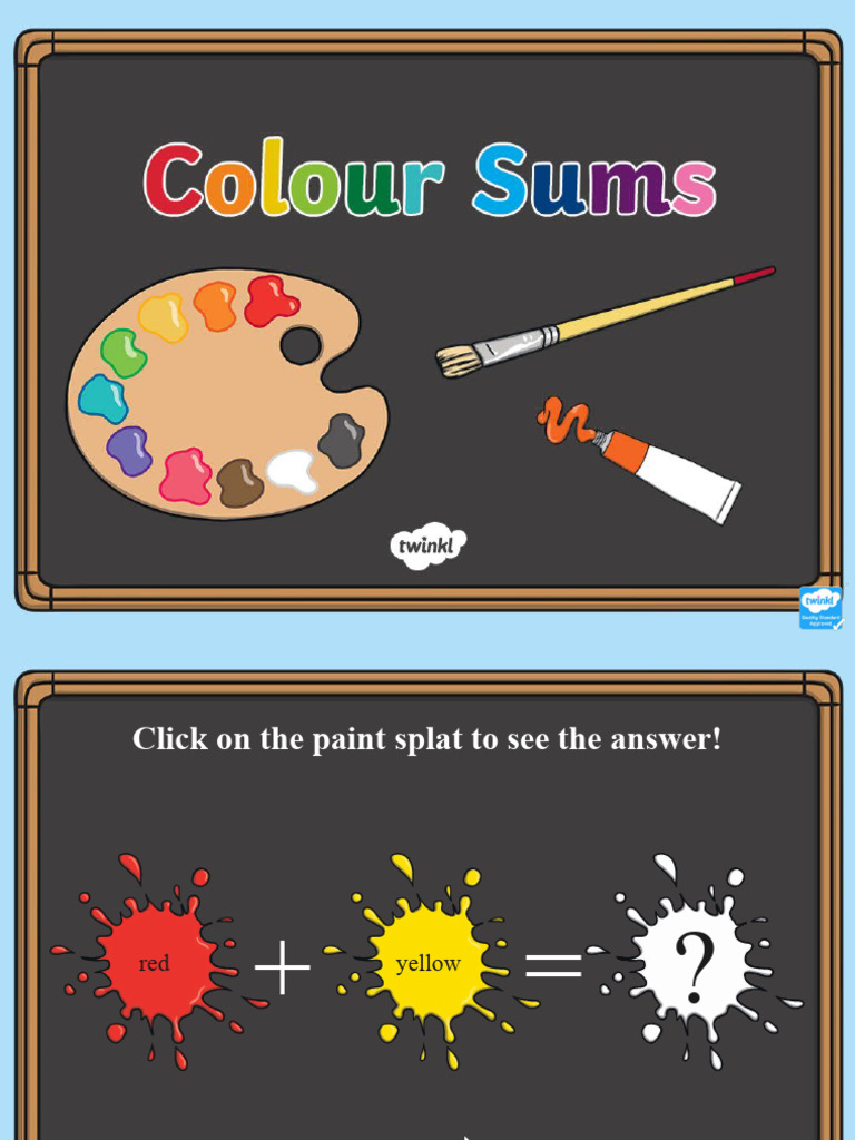 Colour Mixing Sums Powerpoint | PDF