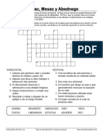 Shadrach Meshach Abednego - Spanish Crossword