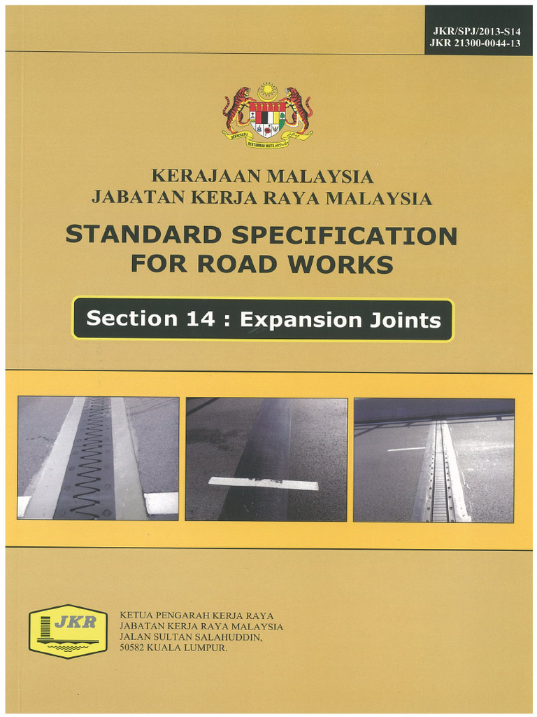 JKR - Section 14 - Expansion Joints 2013 | PDF