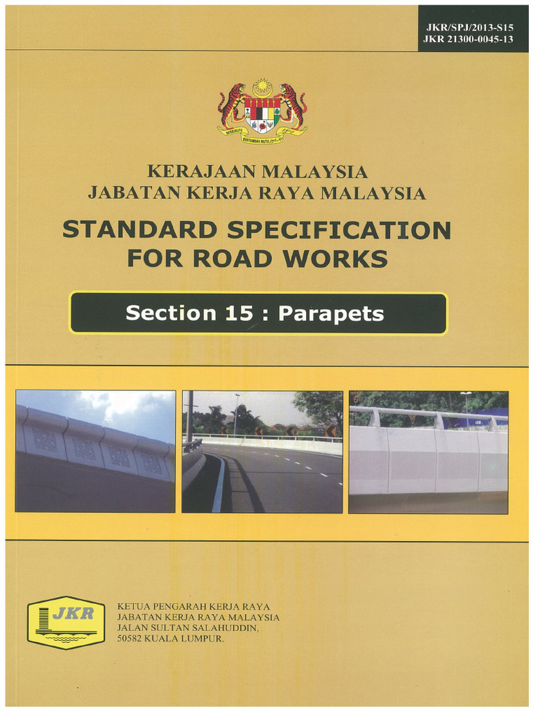 JKR Section 15 Parapets 2013 | PDF