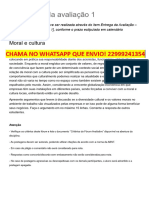 Enunciado Da Avaliação 1 - Ética Profissional (E701023)