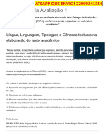 Enunciado Da Avaliação 1 - Leitura e Produção Acadêmica (Ed80200)